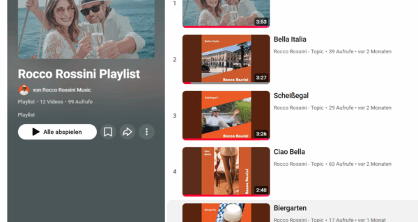 Rocco Rossini Playlist